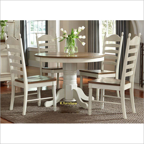 Round Shape Wooden Dining Table By KHIDMAT ENTERPRISES