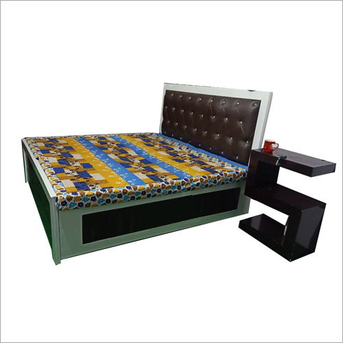 Designer Wooden Bed With Bed Side Table
