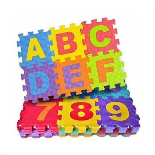 36 Tiles Abcd And Numbers Multicolor Kids Puzzle Mats Age Group: 0-5 Years