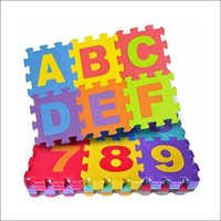 36 Tiles ABCD And Numbers Multicolor Kids Puzzle Mats
