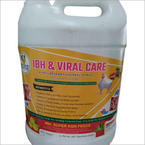 5 Litre Ibh And Viral Care Syrup Herbal Veterinary Drug