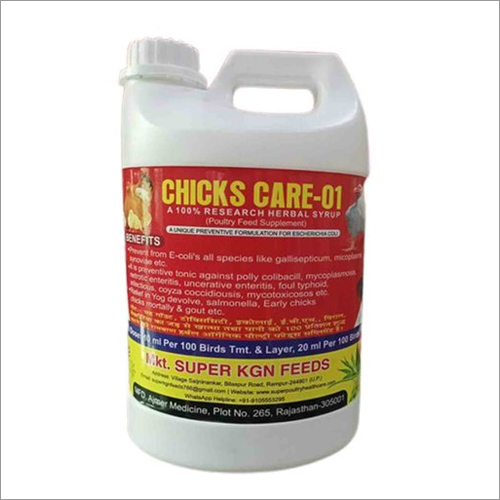 5 Ltr Chicks Care - 01 Poultry Farm Feed Supplement Efficacy: Promote Growth