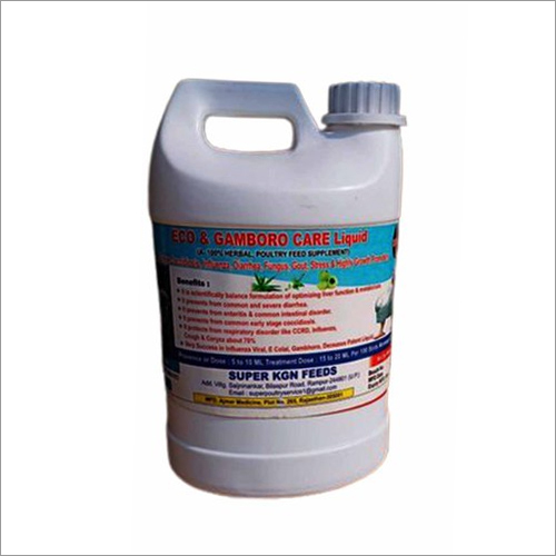 5 Ltr Eco And Gambhoro Care Syrup Poultry Feed Supplement Efficacy: Promote Growth