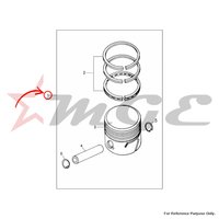 Piston Assembly With Rings For Royal Enfield - Reference Part Number - #500240
