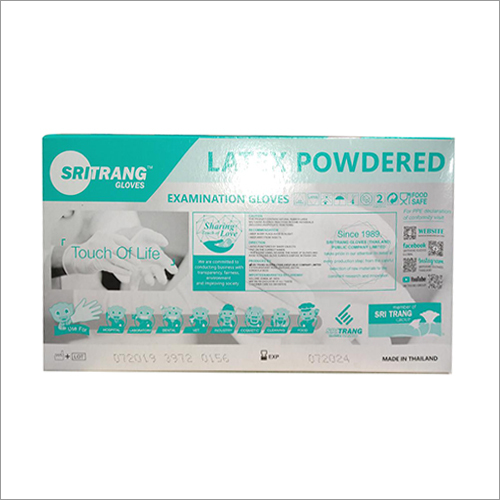 Latex Powdered Examination Gloves