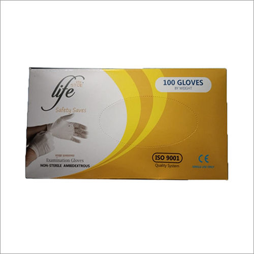 White Non-sterile Examination Gloves