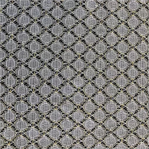 60 Inch Gold Lurex Polyester Yarn Design Net Fabric