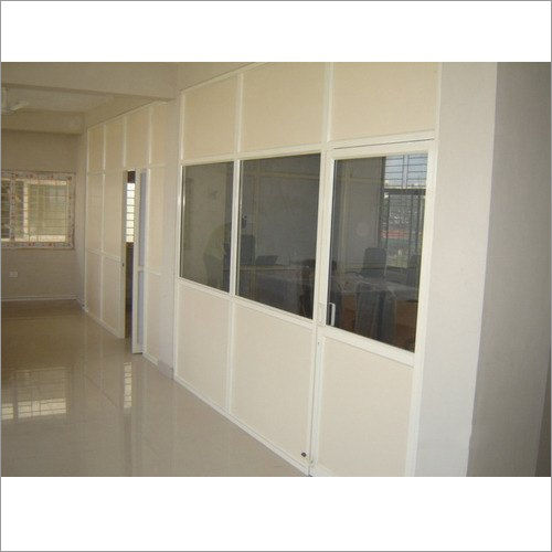 White 12ft Aluminium Partition