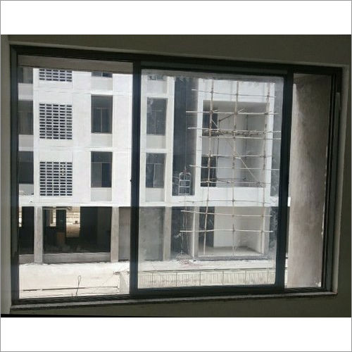 2 Track With Fix Partition Aluminium Window