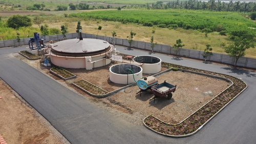 Floating Dome Biogas Plant
