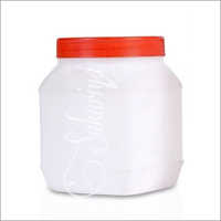 HDPE Square White Jar