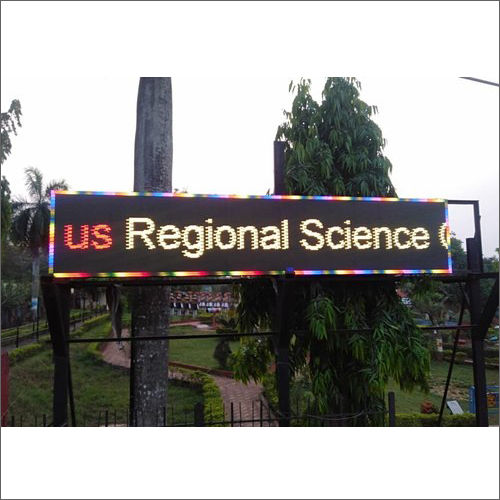 Pole Mounted Ms Led Sign Board Application: Advertisement