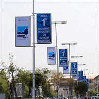 Electric Pole Kiosk - Steel | Variable Dimensions, Powder Coated Finish, Led Lighting
