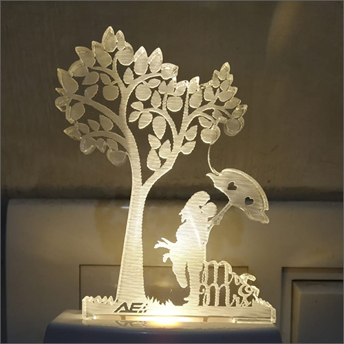 Acrylic 3d Visual Couple Led Night Lamp