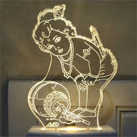 Acrylic Natkhat Kanha LED Night Lamp