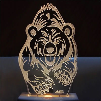 Acrylic 3D Tiger LED Night Lamp