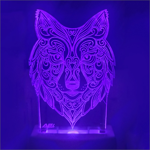 Acrylic LED Designer Blue night Lamp