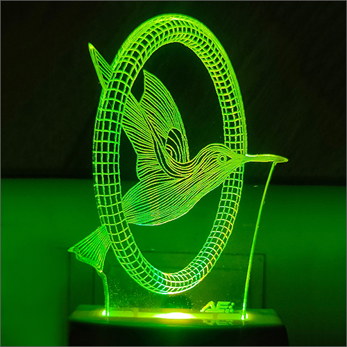 Acrylic LED Flying Bird Color Changing Night Lamp