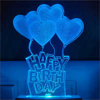 Acrylic LED Happy Birthday Night Lamp