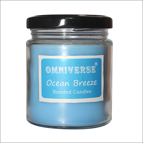 Ocean Breeze Scented Jar Candle Size: Customised