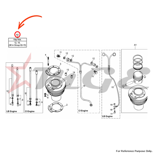 Oil Pipe Assembly For Royal Enfield - Reference Part Number - #597277