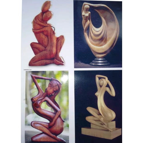 Wooden Human Sculpture By GREAT JANARDAN EXPORT IMPORT PRIVATE LIMITED