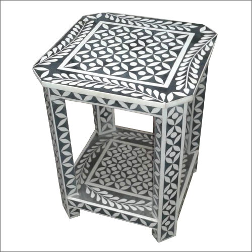 Bone Inlay Stool By M/S HASEEN ART IMPEX