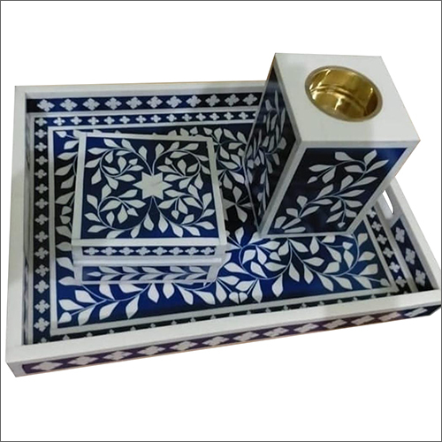 Resin Serving Burner and Box With Tray Set By M/S HASEEN ART IMPEX