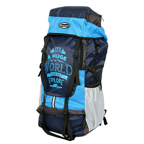 Blue Xplore 55 L Hiking/ Trekking/ Camping/ Travelling Rucksack Backpack Made With Polyester