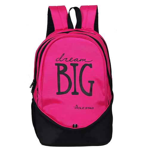 Pink Big3 38 Liters Casual/ School/ College/ Day Light Weight Backpack, Made With Polyester