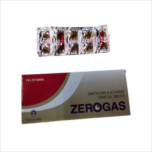 Zerogas Simethicone Activated Charcoal Tablets