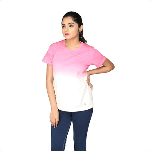 6 Shades Ladies Pink Ombre T-Shirt