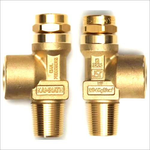Key Operated Oxygen Cylinder Valve with Two Piece Spindle
