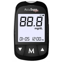 AccuSure Simple Blood Glucometer Machine with 50 Strips