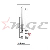 Push Rod Assembly - Exhaust For Royal Enfield - Reference Part Number - #142620/a - Material: As Per Photo