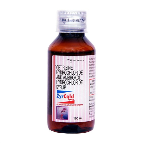 100 ML Cetirizine Hydrochloride And Ambroxol Hydrochloride Syrup