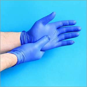 Blue Latex Examination Hand Gloves