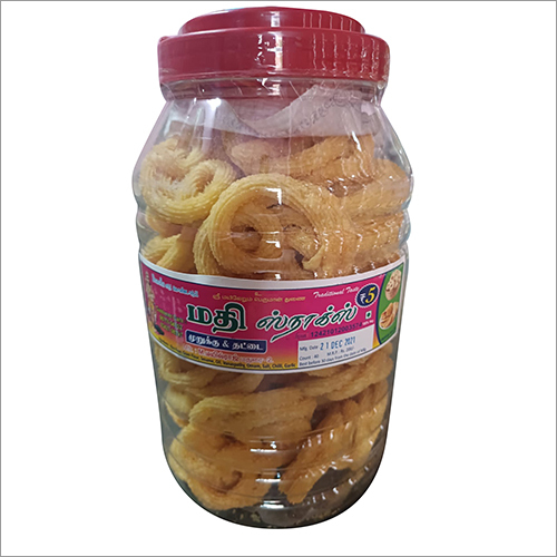 Vellai Poondu Chinna Suzhi Murukku - 1 kg Pack | Sweet Taste, Easily Digestible Snack Treat
