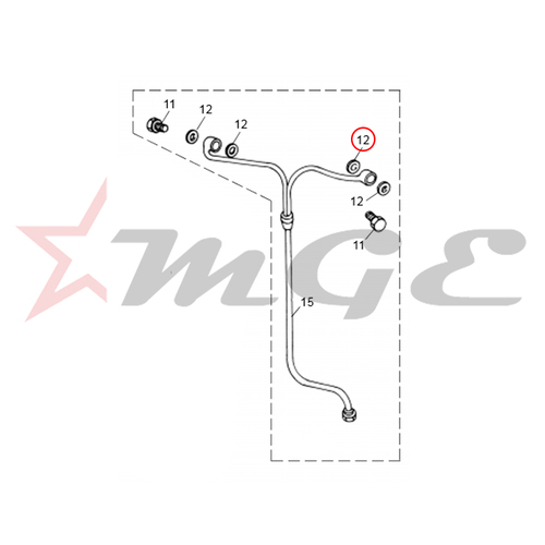 Washer - Banjo For Royal Enfield - Reference Part Number - #145037/A