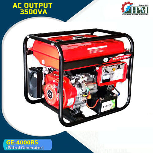 Petrol Generator 3.5 KVA Model GE 4000RS Recoil and Self Start