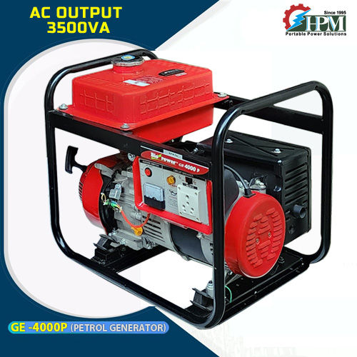 Portable Petrol 3.5 KVA Generator Model GE 4000P Recoil Start