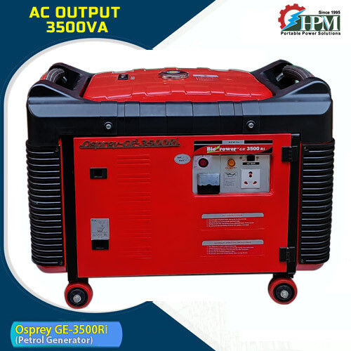 Petrol Run 3.5 KVA Portable Generator Model Osprey GE-3500Ri  Recoil Start