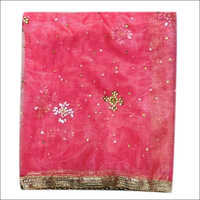 Pink Bridal Wedding Dupatta Decoration Material: Beads