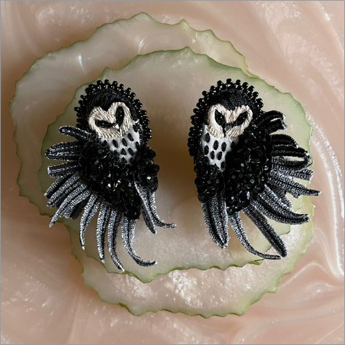 Hand Embroidered Designer Earrings