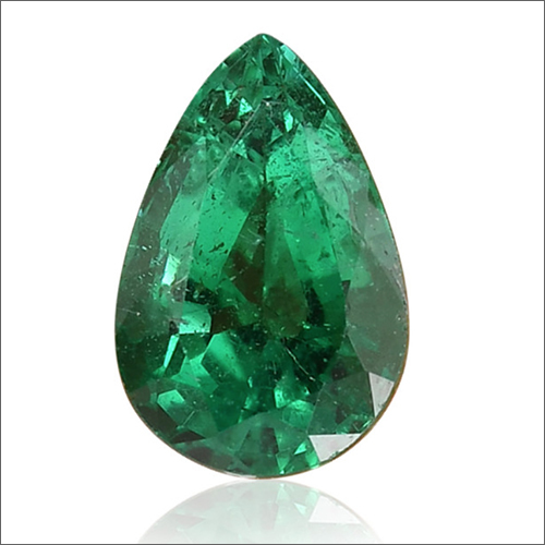 3.73 Carats Pear Cut Zambian Emerald