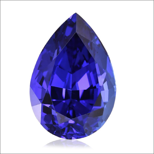 7.40 carat Pear Shape Royal Blue Tanzanite