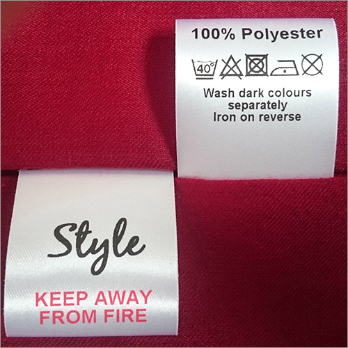 Any Customize Shape 100 % Polyester Garment Tags