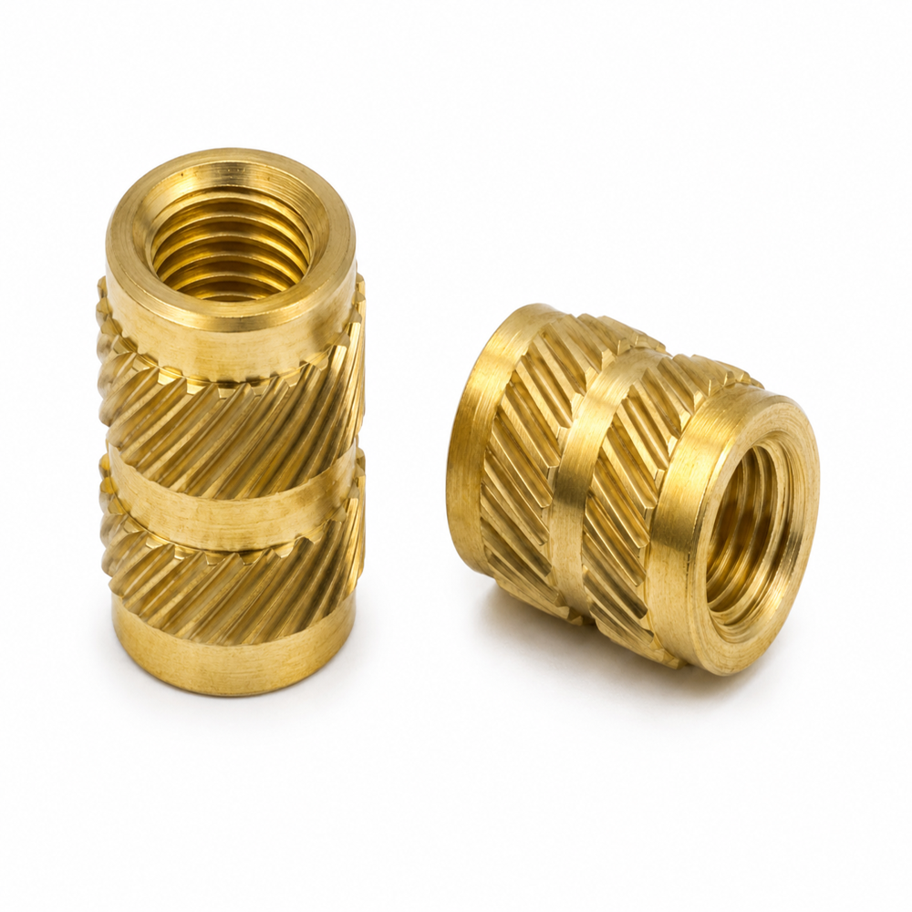 Brass Helical Knurling Inserts - Application: Automotive Plastic Parts