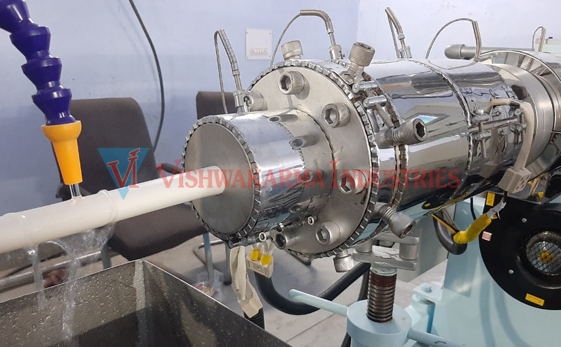 PVC Twin Screw Conduit Pipe Extrusion Line