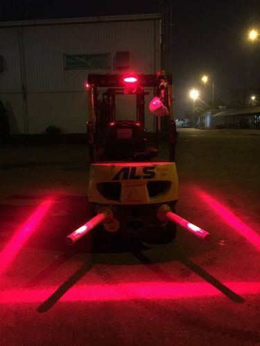 Forklift Red Zone Warning Lights